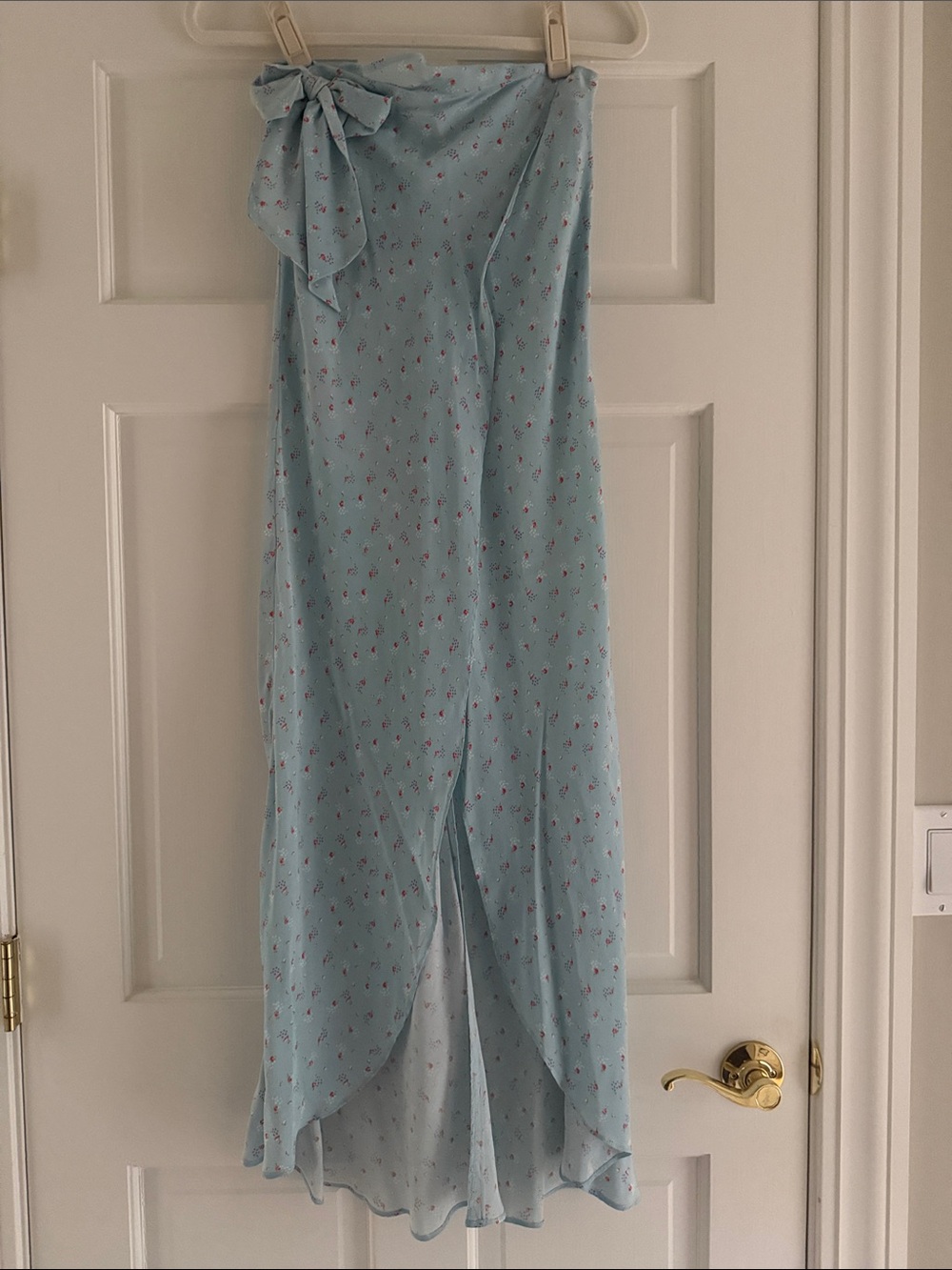 LoveShackFancy Jolene skirt in Blue Ribbon